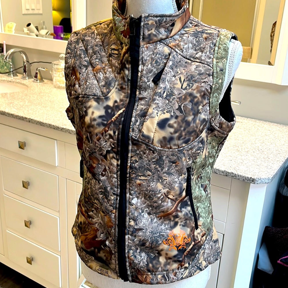 Mossy Oak Haley Vines Camo Vest EUC